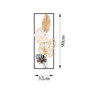 Wallity Palm Leaves Escultura de pared de metal Multicolor